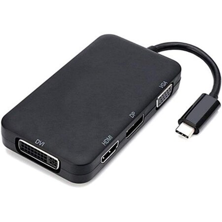 4Xem 4xem 4XUSBC4N1ADAPT USB Type C Hub to HDMI Charging DVI VGA Dp Adapter 4XUSBC4N1ADAPT